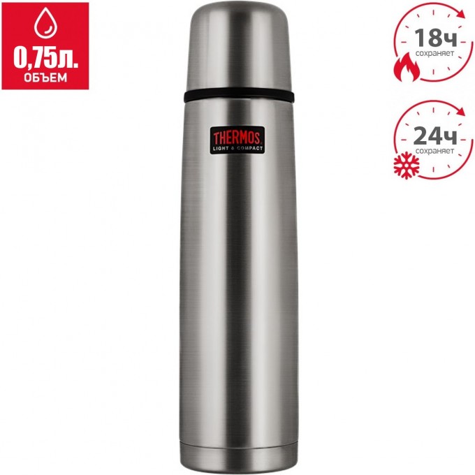 Термос для напитков THERMOS FBB-750 GR0.75L со стальной колбой 562395