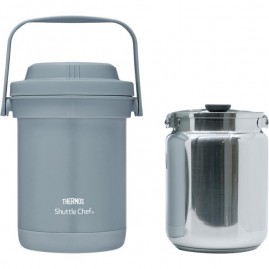 Термос THERMOS TCRA-1801 NEBL 1.5L из нержавеющей стали с емкостью для еды