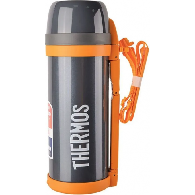 Термос THERMOS FDH STAINLESS STEEL VACUUM FLASK 2л. серый/оранжевый 387769